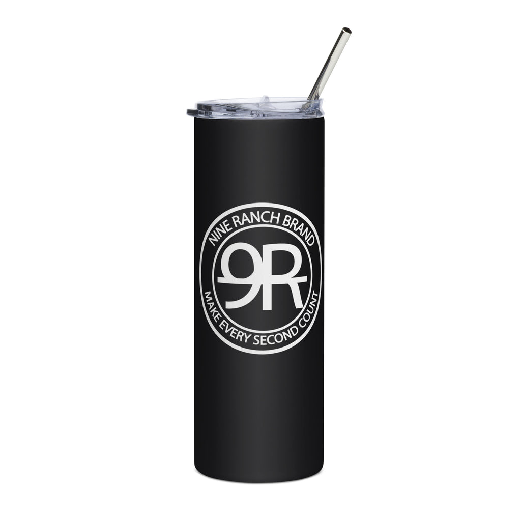 Nine Ranch Brand, 20oz Stainless Stell Tumbler w/ Straw