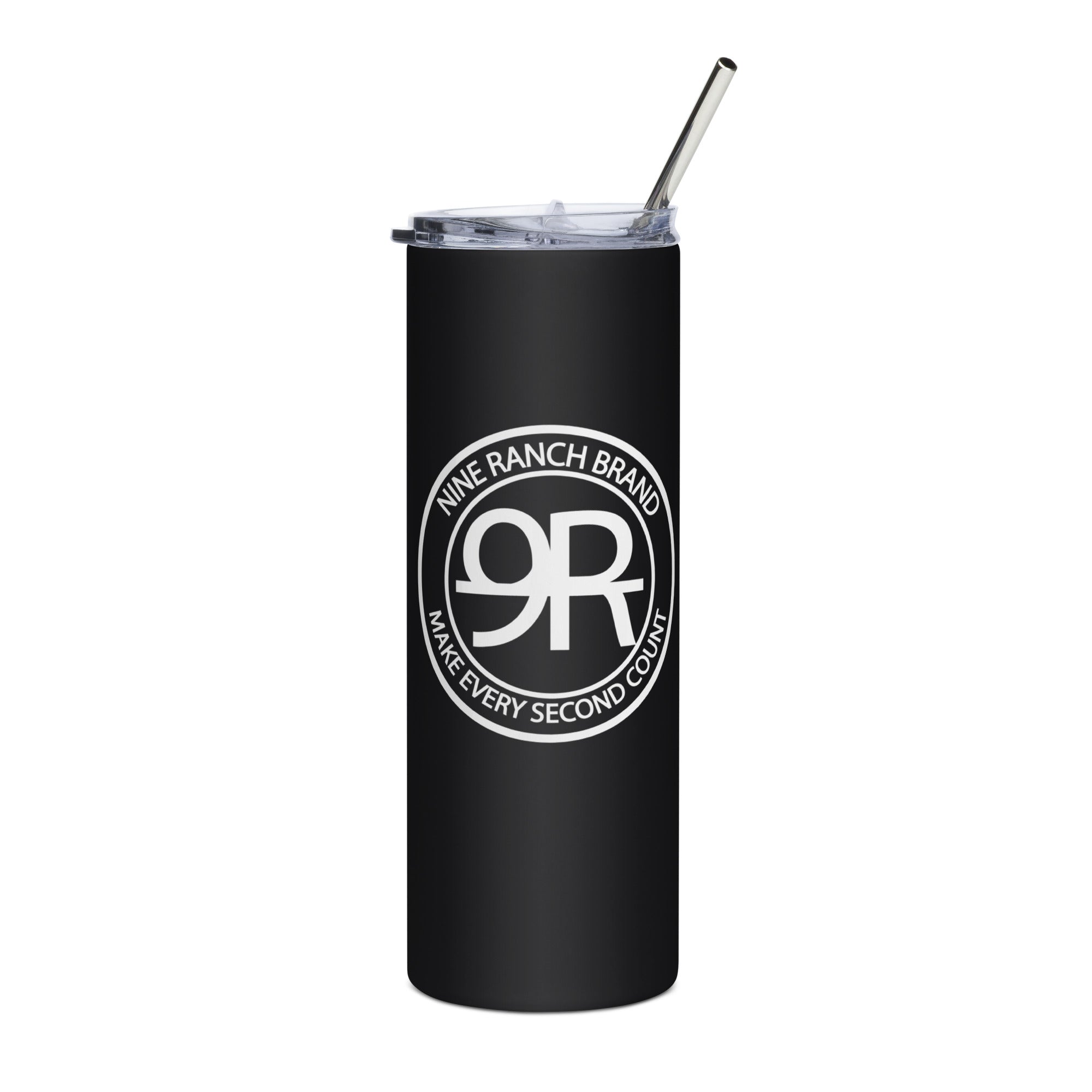 Nine Ranch Brand, 20oz Stainless Stell Tumbler w/ Straw