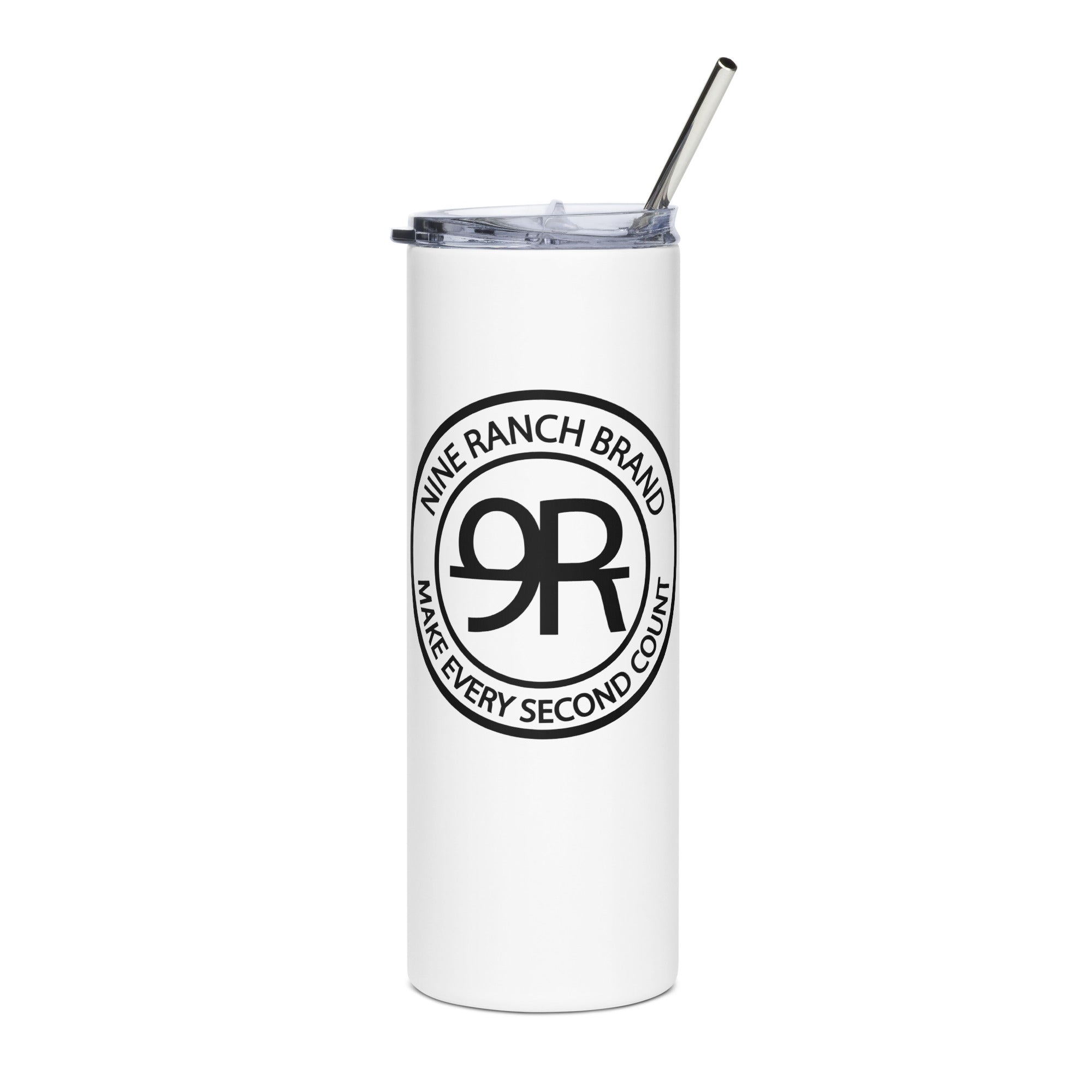 Nine Ranch Brand, 20oz Stainless Stell Tumbler w/ Straw