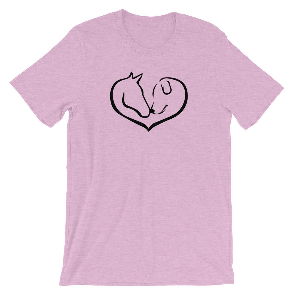 "Easily distracted by Horses and Dogs." Women's Classic Tee