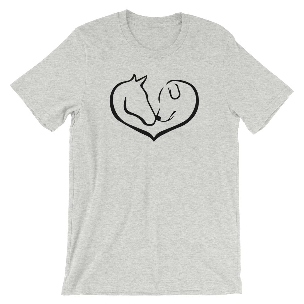 "Easily distracted by Horses and Dogs." Women's Classic Tee