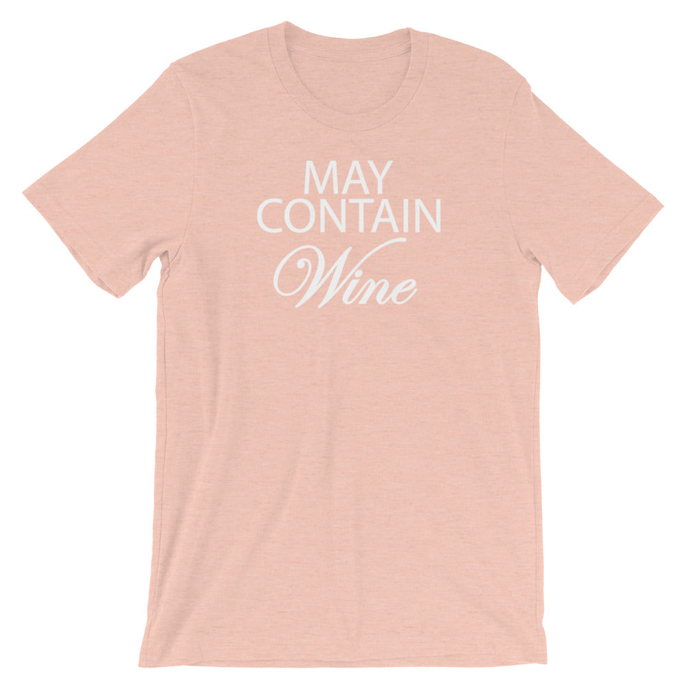 "May Contain Wine." Women's Classic Tee
