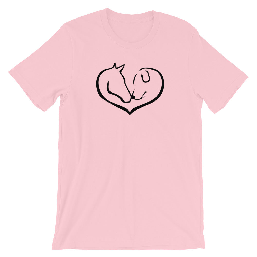 "Easily distracted by Horses and Dogs." Women's Classic Tee