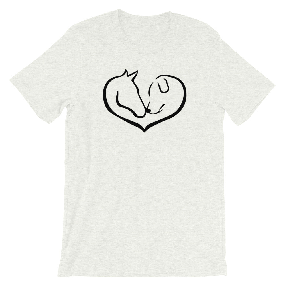 "Easily distracted by Horses and Dogs." Women's Classic Tee
