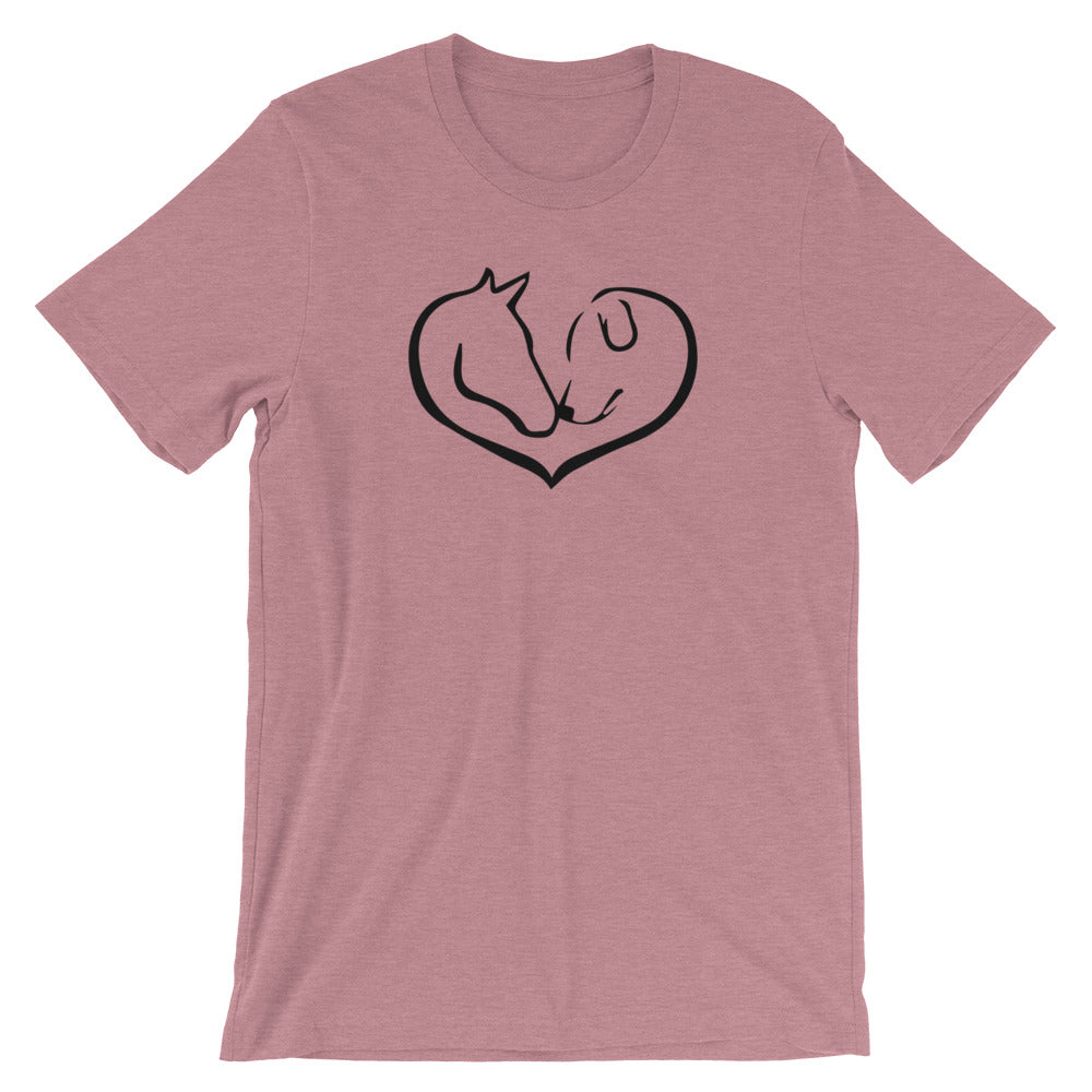 "Easily distracted by Horses and Dogs." Women's Classic Tee