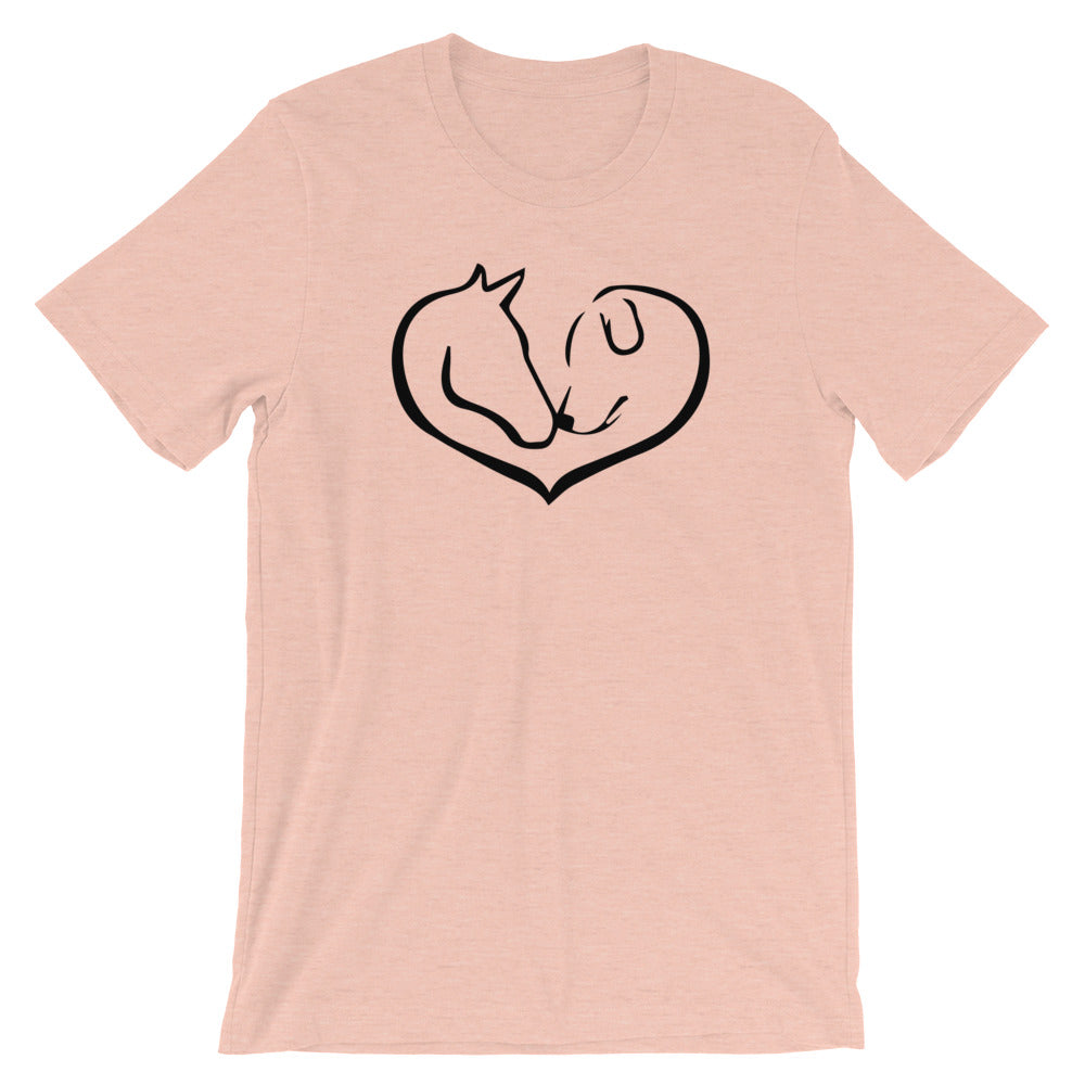 "Easily distracted by Horses and Dogs." Women's Classic Tee